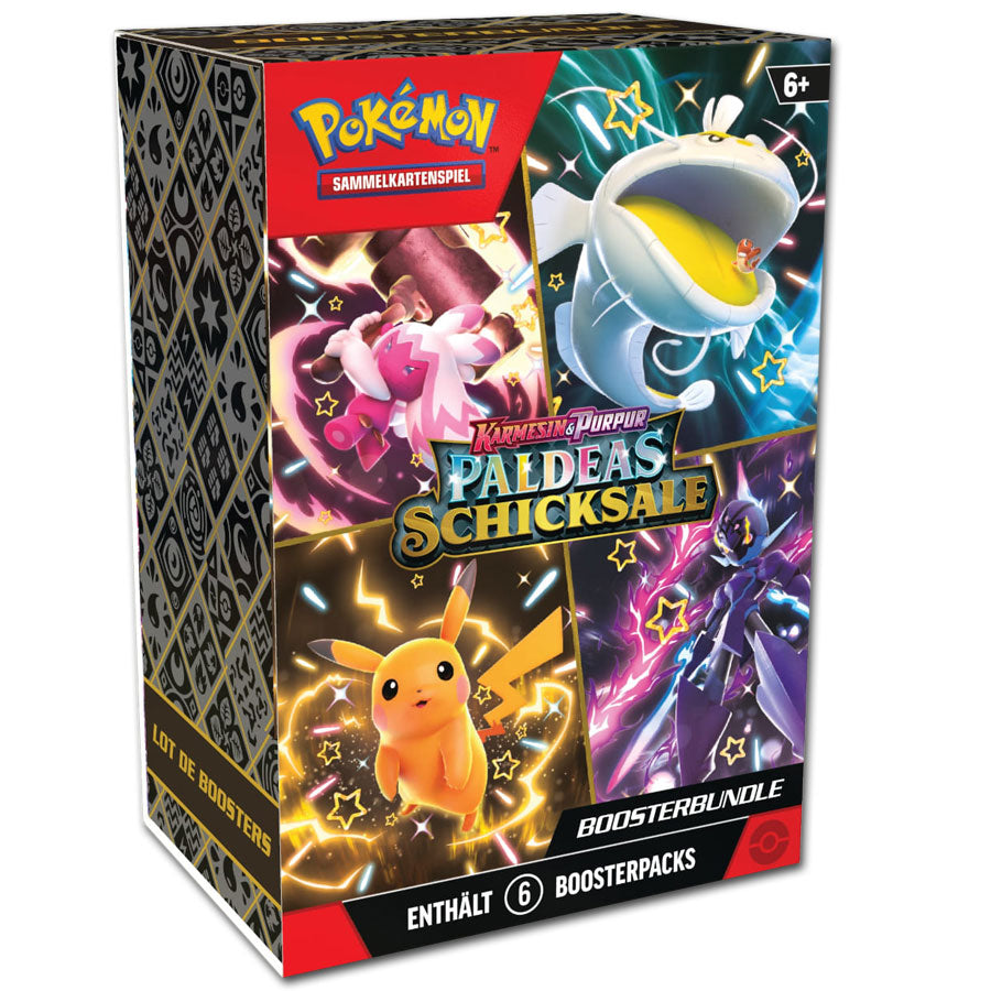 Pokémon-DE SV04.5 'Paldeas Schicksale' 6 Booster Bundle