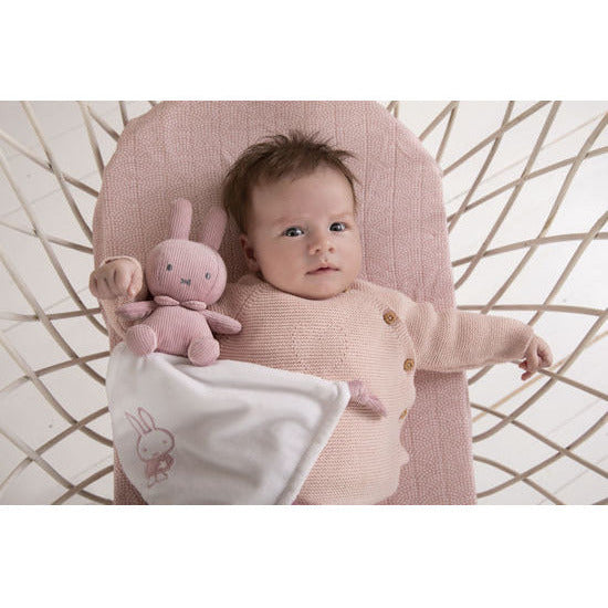 Miffy Kuscheltuch Pink baby rib