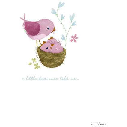 Little Dutch Poster Little Pink Flowers A3