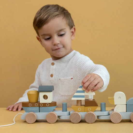 Little Dutch Eisenbahn mit Steck-Formen Sailors Bay FSC