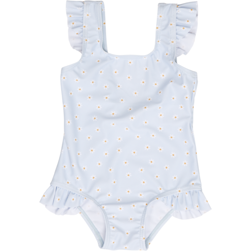 Little Dutch Badekleid ärmellos mit Rüschen Daisies Blue - 74/80