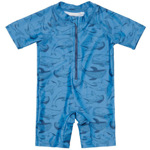 Little Dutch Badeanzug kurzärmlig Sea Life Blue - 86/92