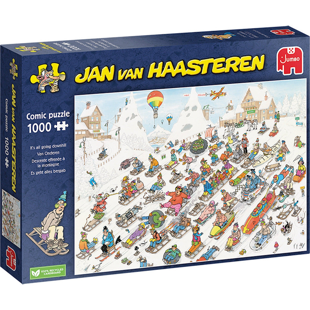 Puzzle Jan van Haasteren - Es geht alles bergab