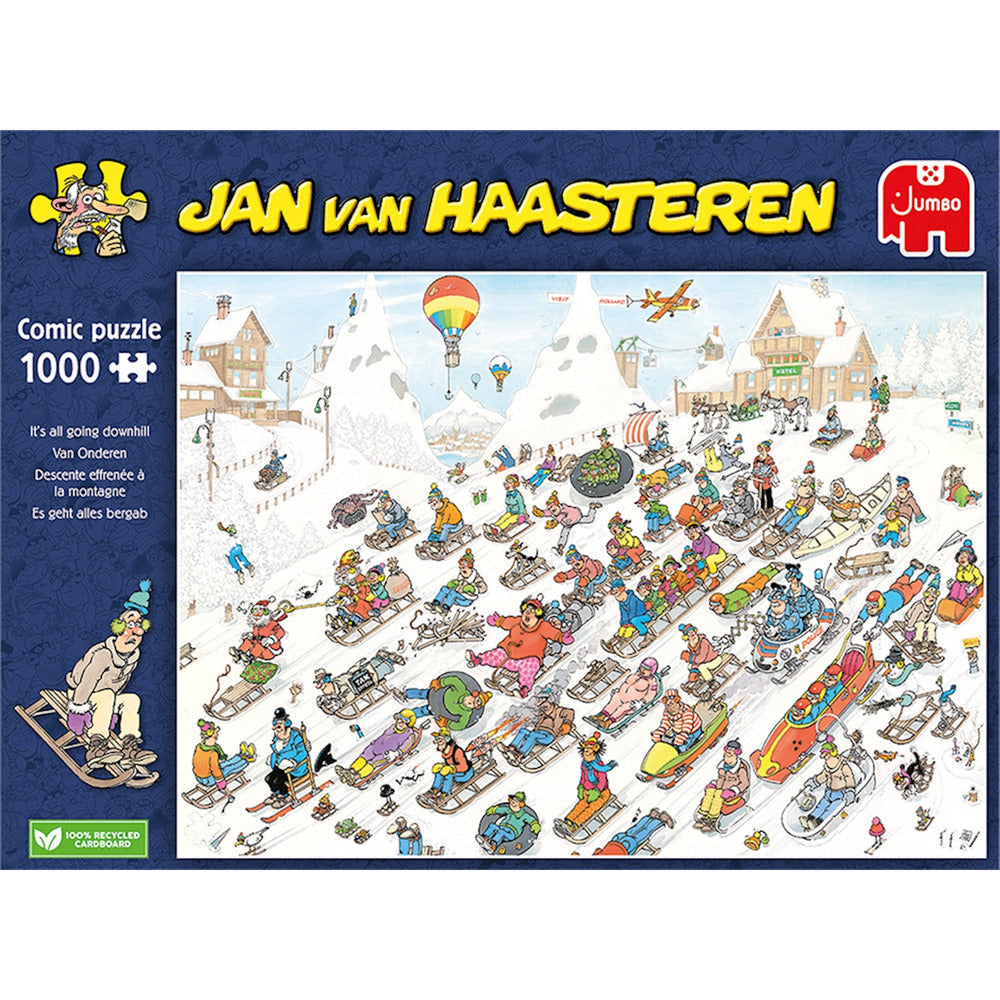 Puzzle Jan van Haasteren - Es geht alles bergab