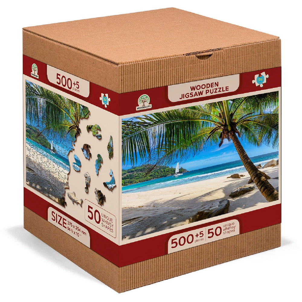 Puzzle Holz Paradise Island Beach