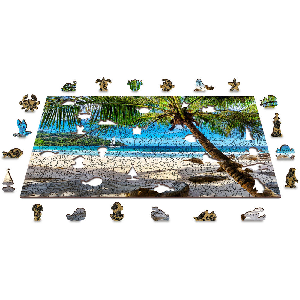 Puzzle Holz Paradise Island Beach