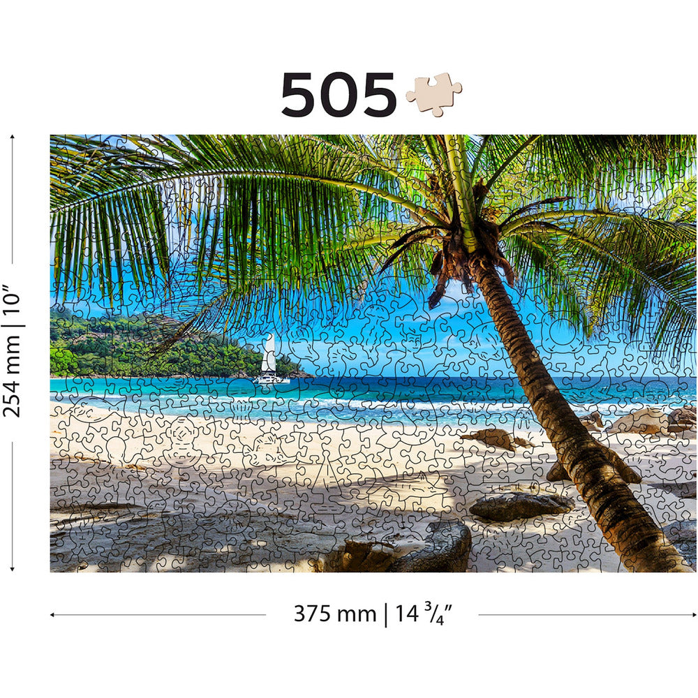 Puzzle Holz Paradise Island Beach