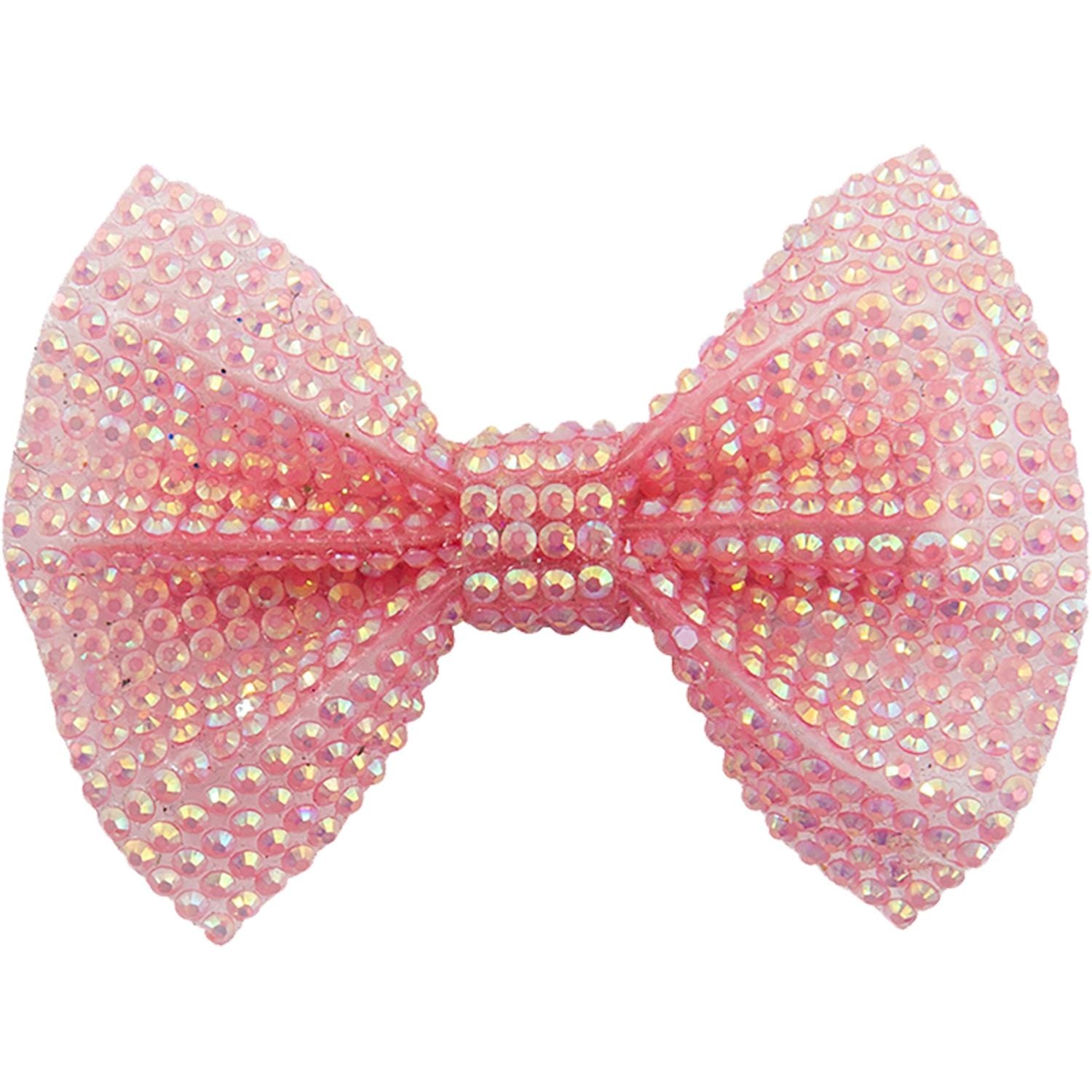 Haarclip Pink Gem Bow