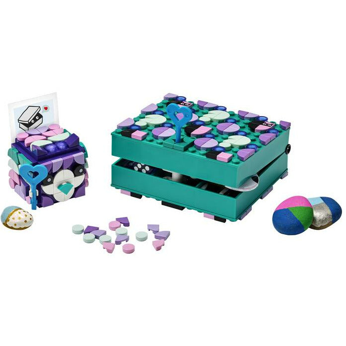 Boîte secrète LEGO Dots avec porte-clés 41925