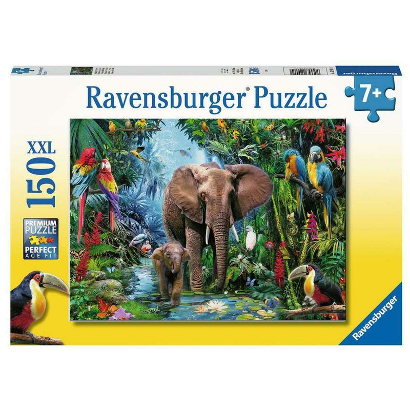 Puzzle Elefanten im Dschungel