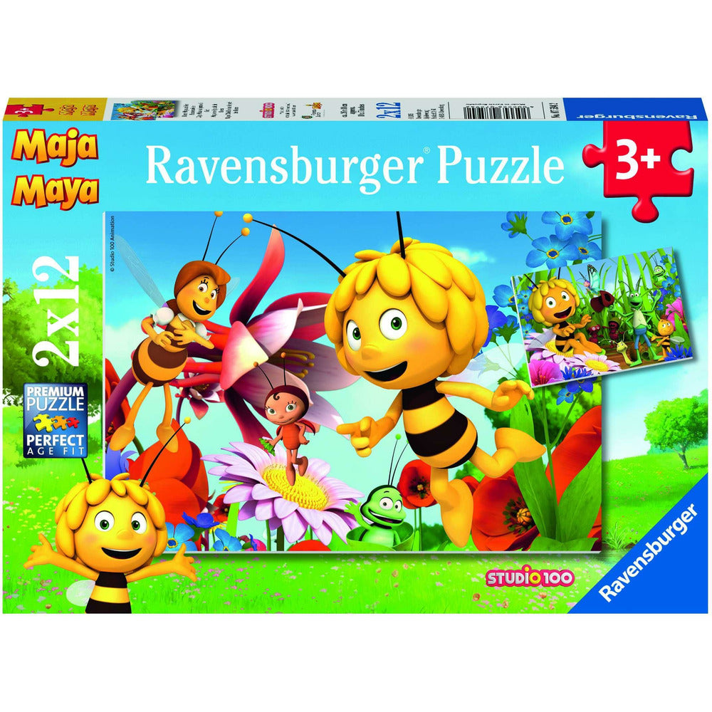 Puzzle Biene Maja auf Blumewiese