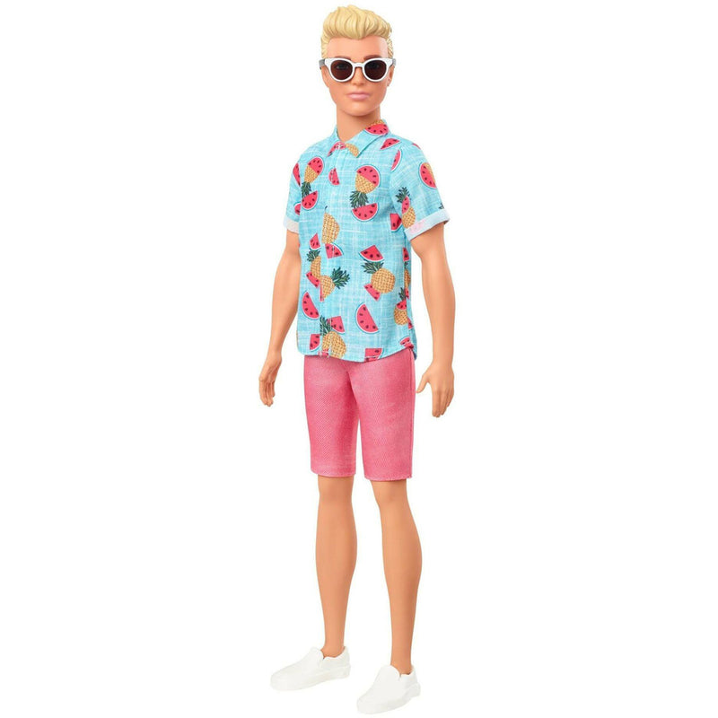 Barbie Puppe Ken Fashionistas im Shirt mit Früchteprint