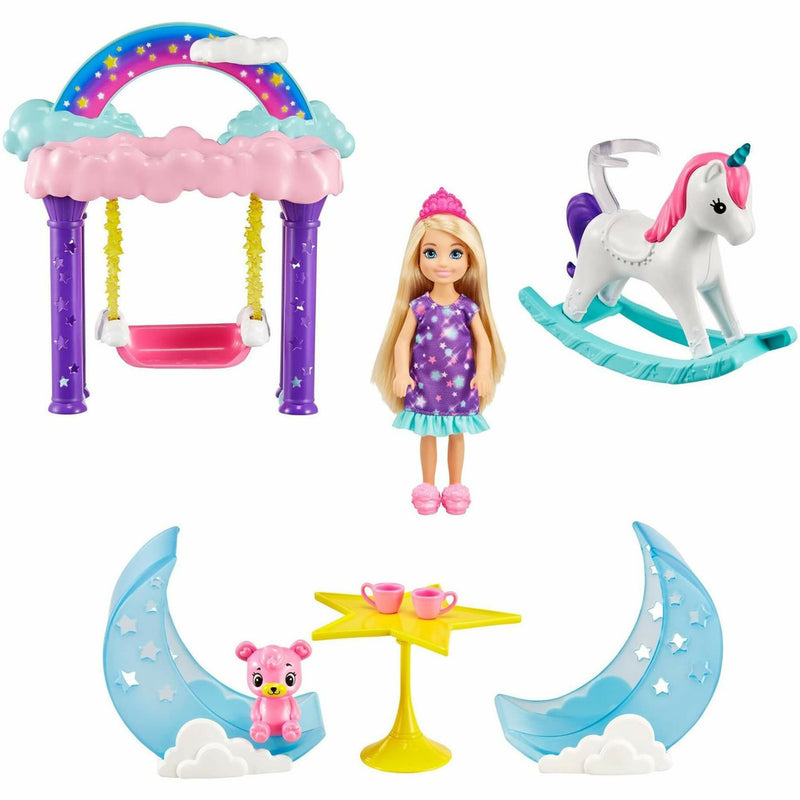 Barbie Spielset Dreamtopia Chelsea Regenbogen-Schaukel