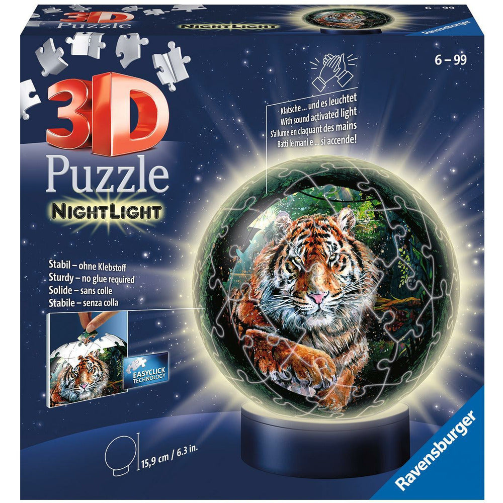 Puzzle 3D Nachtlicht Raubkatzen