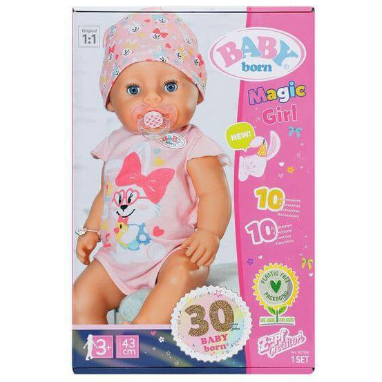 Baby Born Doll Soft Magic Girl 43 cm