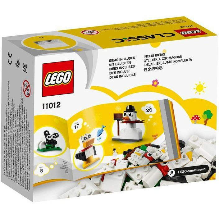 LEGO Classic Kreativ-Bauset mit weissen Steinen 11012