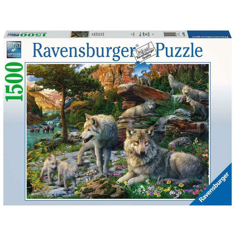 Ravensburger Puzzle Wolf pack au réveil du printemps