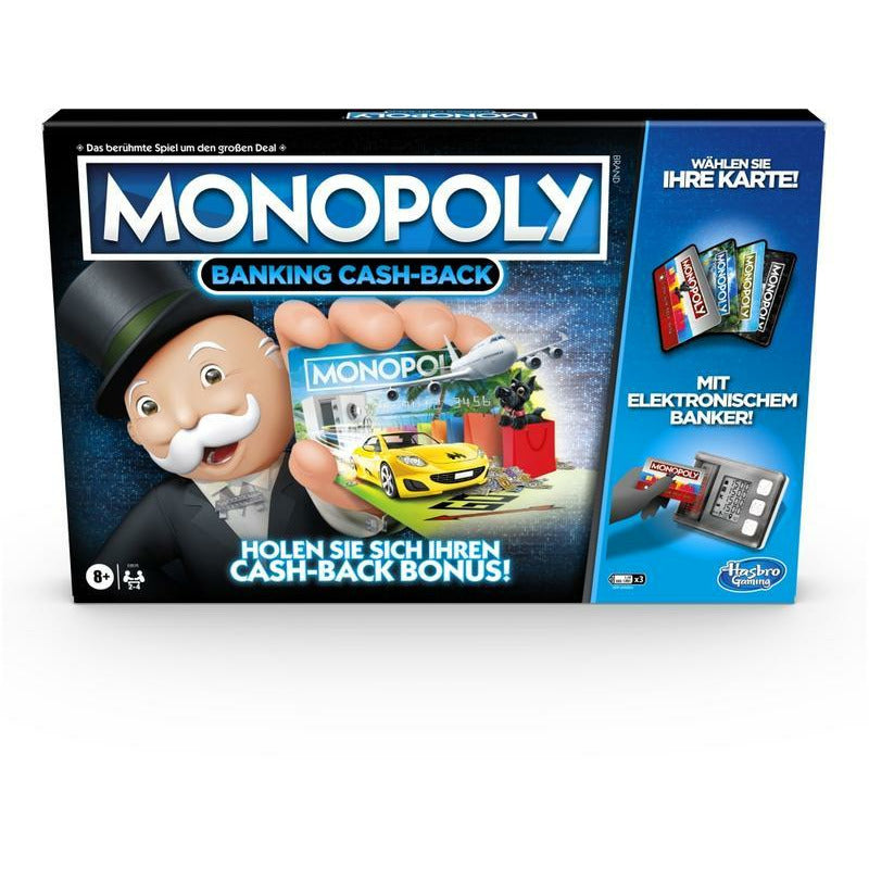 Hasbro Gaming jeu familial Monopoly Banking Cash-Back