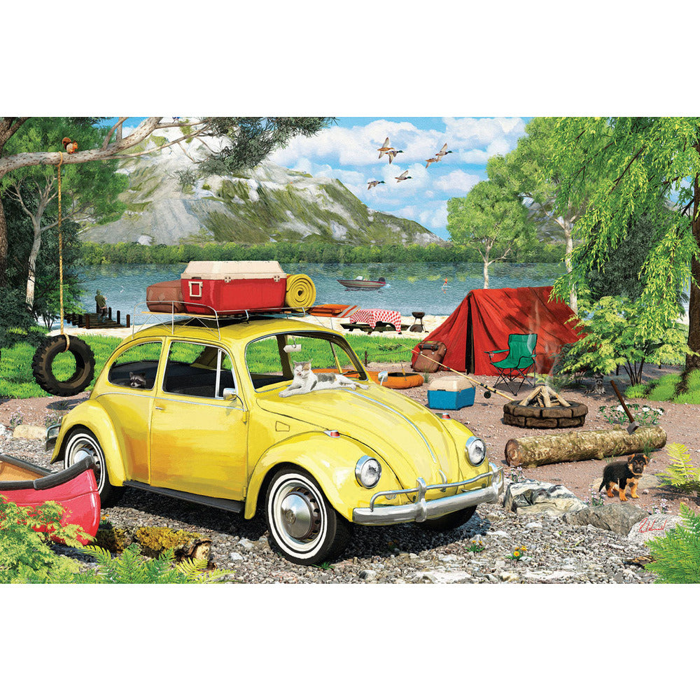 Puzzle - VW Beetle Camping