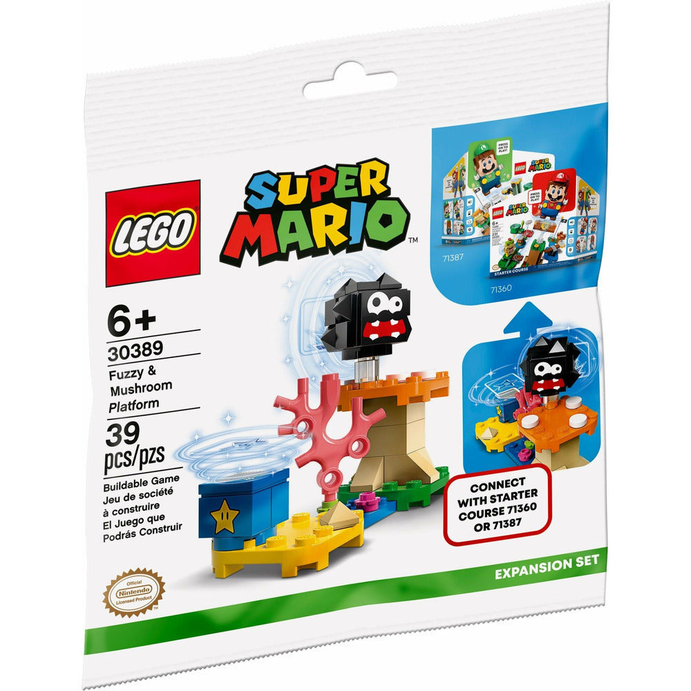 <transcy>LEGO Super Mario Plate-forme Fuzzy & Champignon Set d'extension 30389</transcy>