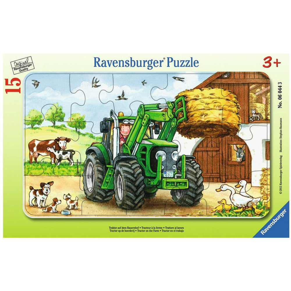 Puzzle Traktor auf dem Bauernhof