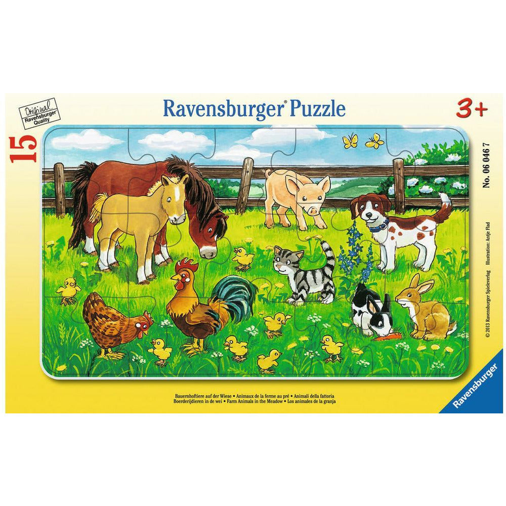 Ravensburger Bauernhoftiere auf d.Wiese