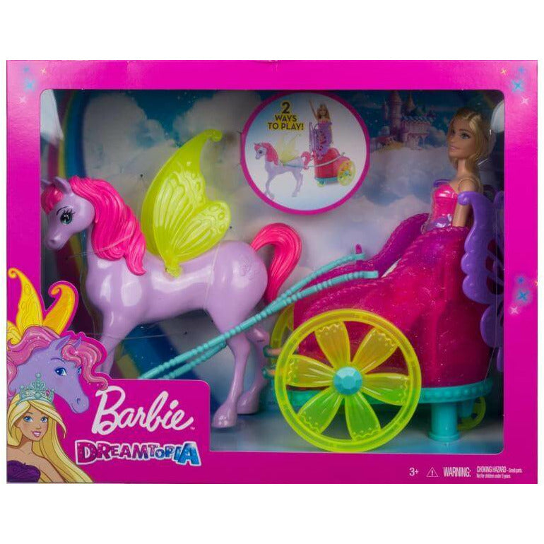 Coffret de jeu Barbie Princesse Dreamtopia avec carrosse