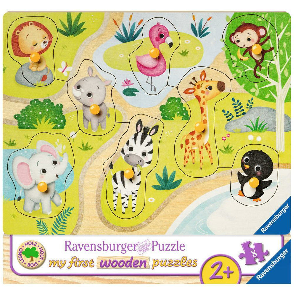 Puzzle en déplacement dans le zoo