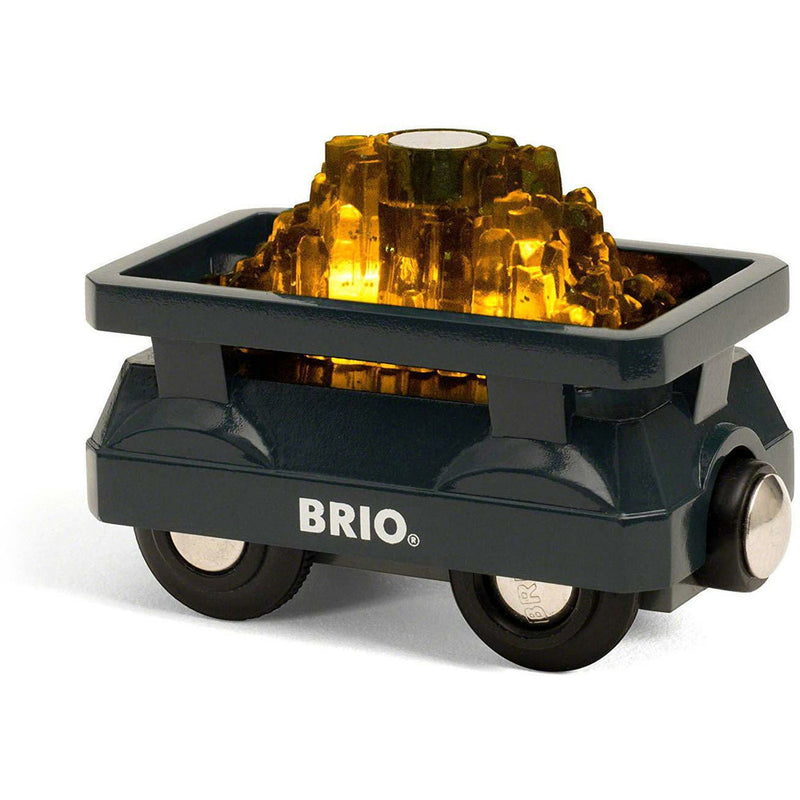 Wagon Brio doré avec lumière