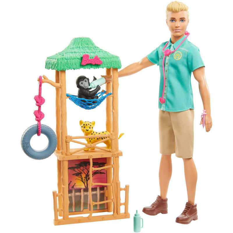 Barbie Spielset Ken Wildtierarzt