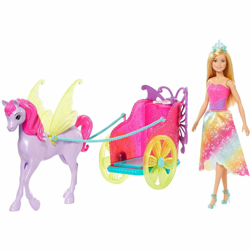 Coffret de jeu Barbie Princesse Dreamtopia avec carrosse