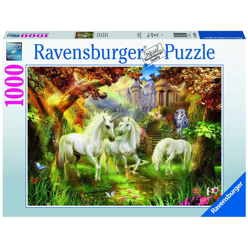 Puzzle licornes en automne