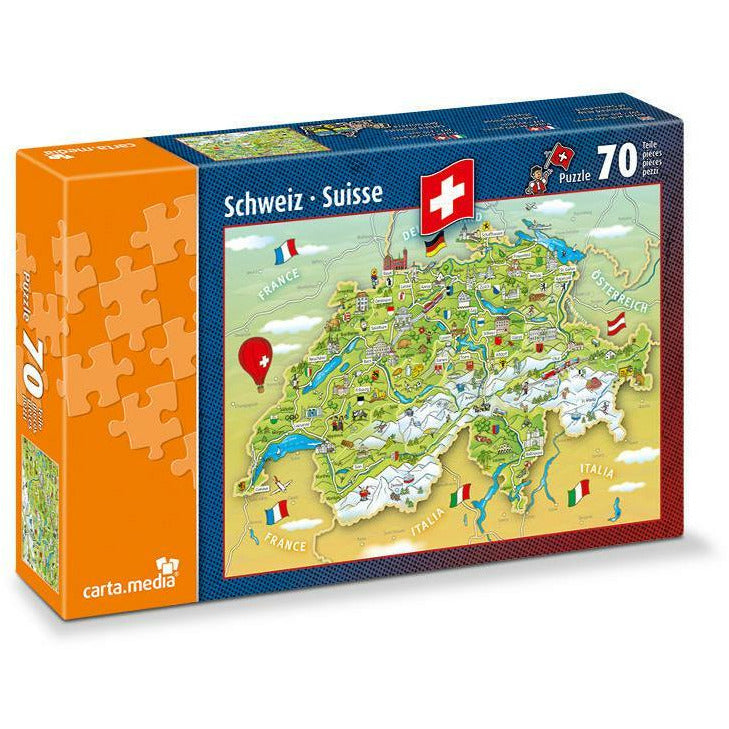 Carte suisse illustrée