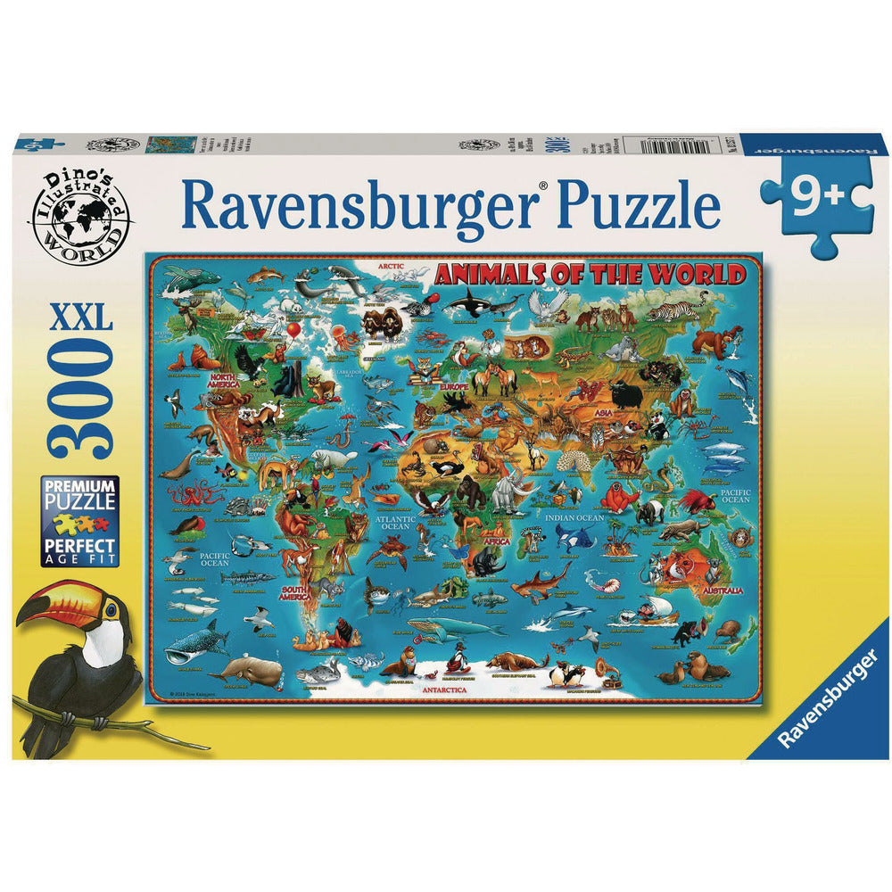 Puzzle Tiere rund um die Welt