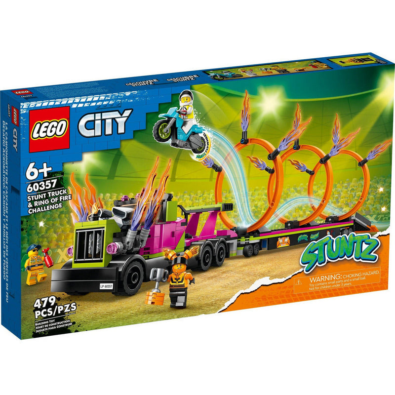 LEGO City Stunttruck mit Feuerreifen-Challenge 60357