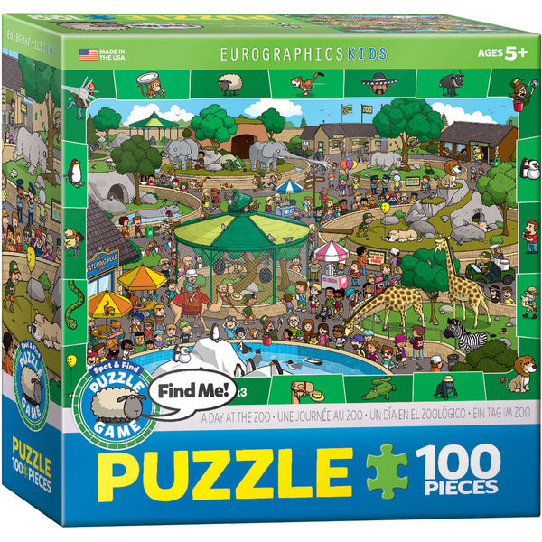 Puzzle Spot & Find - Ein Tag im Zoo