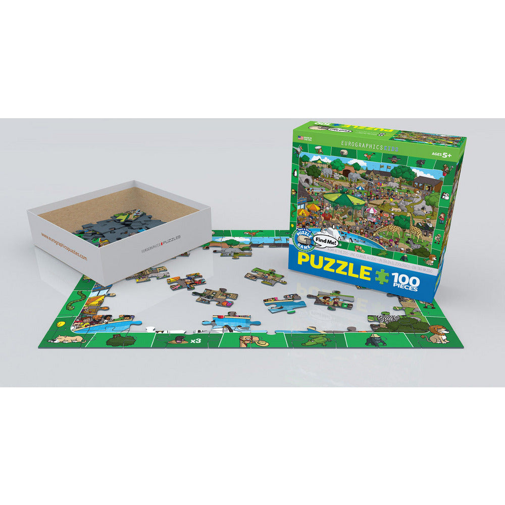 Puzzle Spot & Find - Ein Tag im Zoo