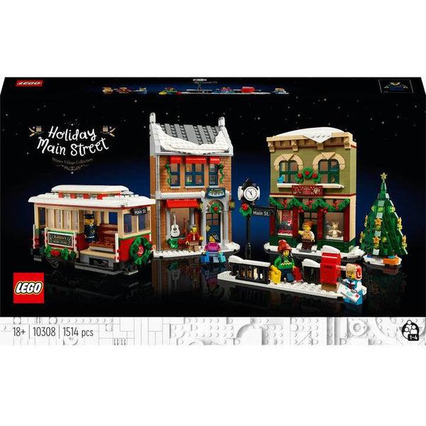 LEGO Icons Weihnachtlich geschmückte Hauptstrasse 10308