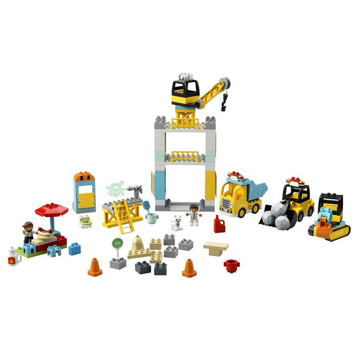 <transcy>LEGO DUPLO Grand chantier avec son et lumière 10933</transcy>