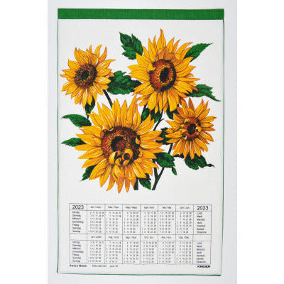 DOERIG Sonnenblume, Reinleinen DE/FR, 43x68cm 2023