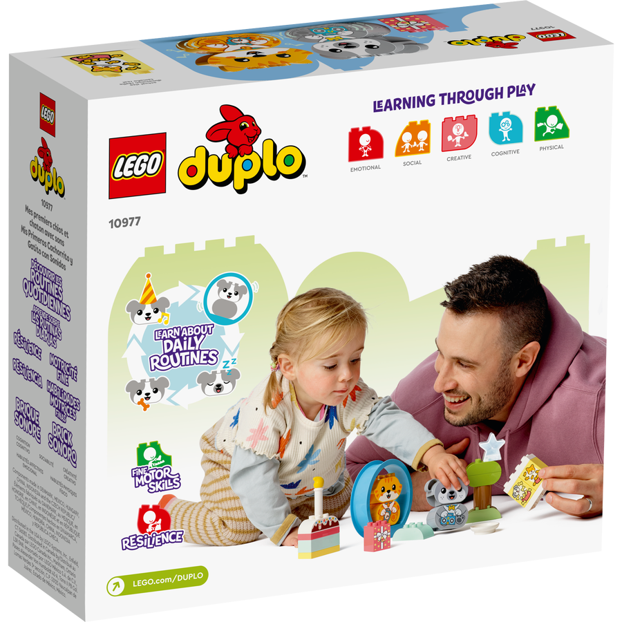 LEGO Duplo Mein erstes Hündchen & Kätzchen – mit Ton 10977