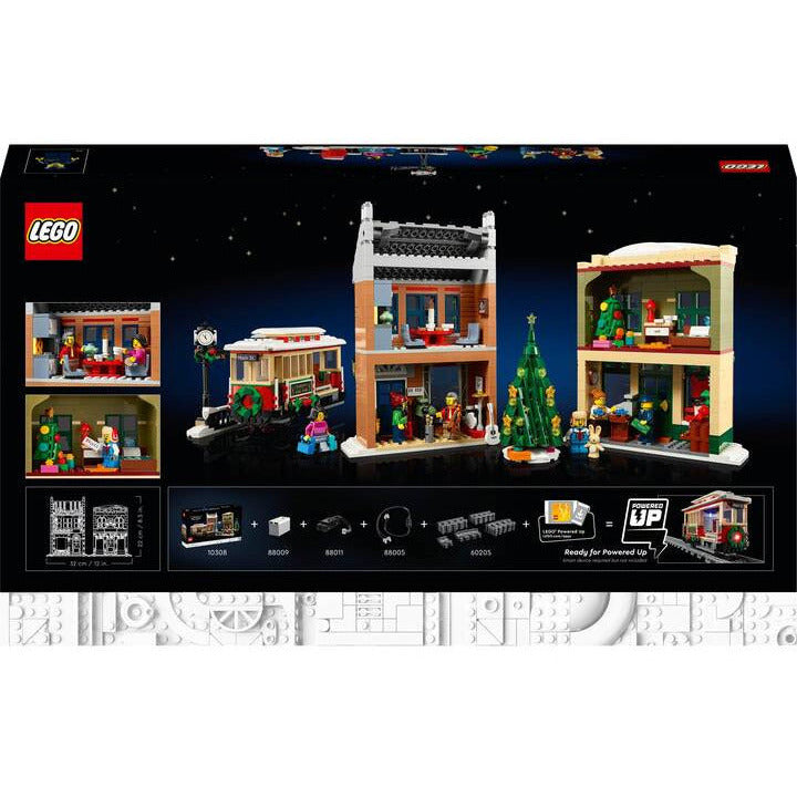 LEGO Icons Weihnachtlich geschmückte Hauptstrasse 10308