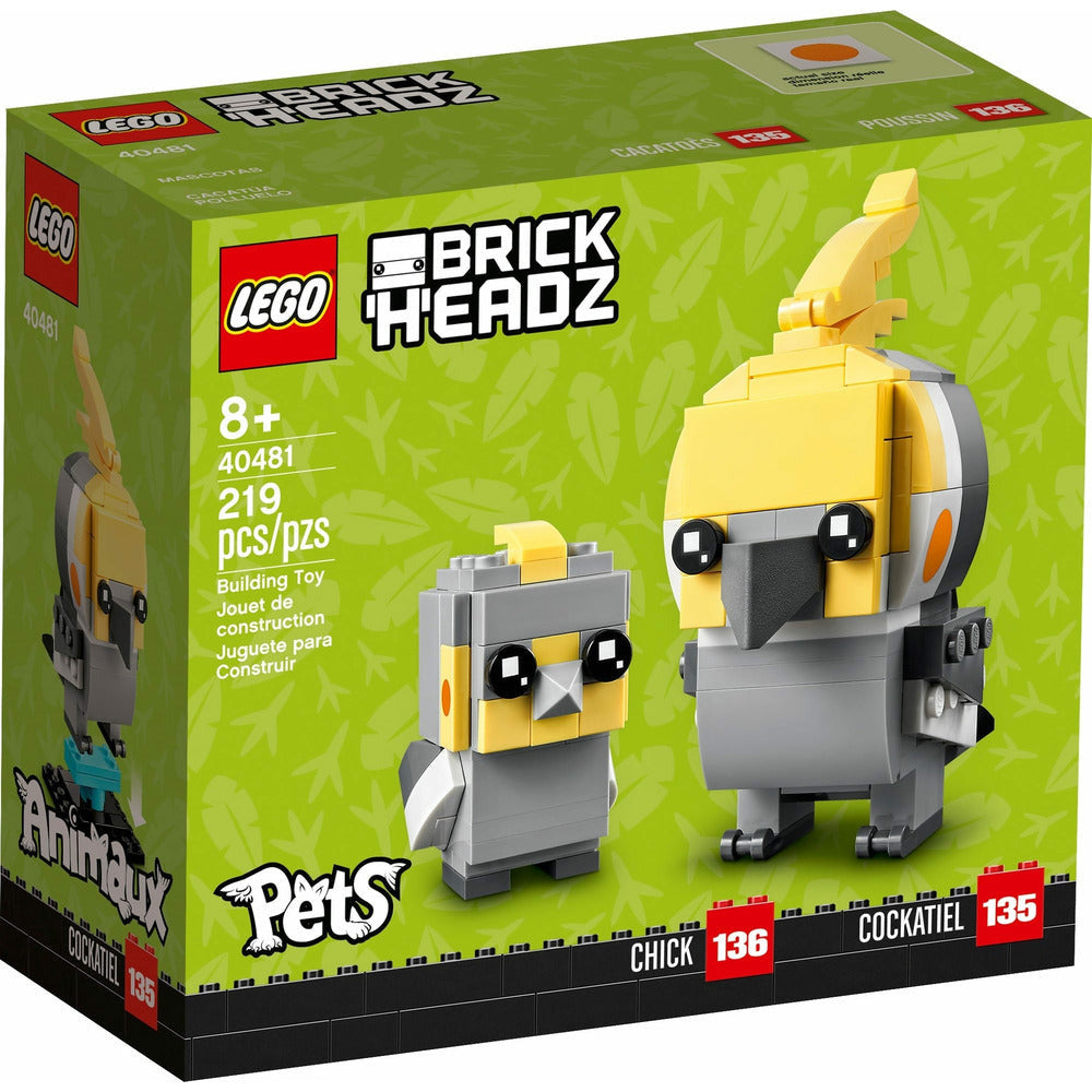 <transcy>LEGO BrickHeadz Perruche nymphe 40481</transcy>