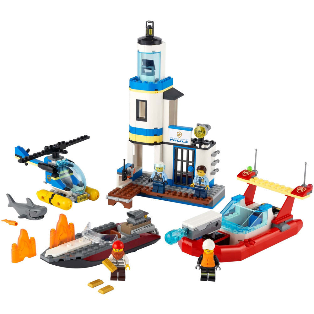 <transcy>LEGO City Police et pompiers en mission sur la côte 60308</transcy>