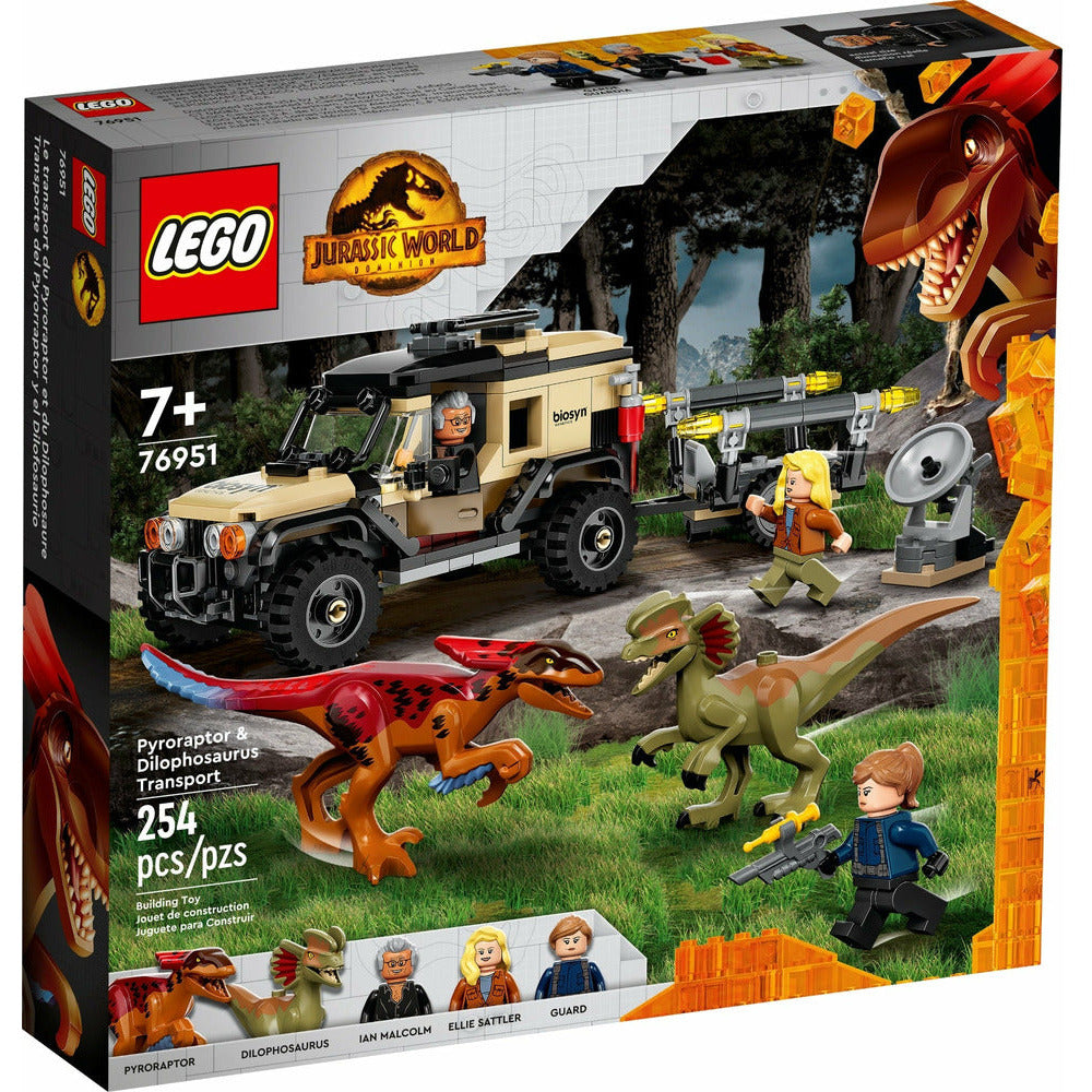 LEGO Jurassic World Pyroraptor & Dilophosaurus Transport 76951
